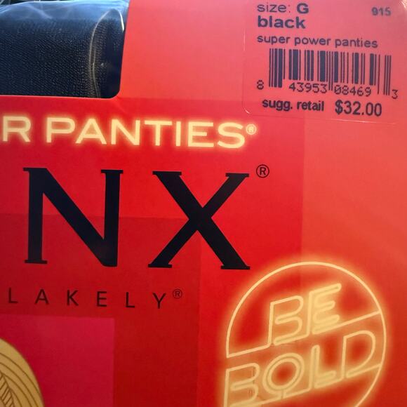 Spanx Super Power Panties, Black Mid Thigh Shaper, Deadstock, Plus Size G, NWT - Picture 3 of 6